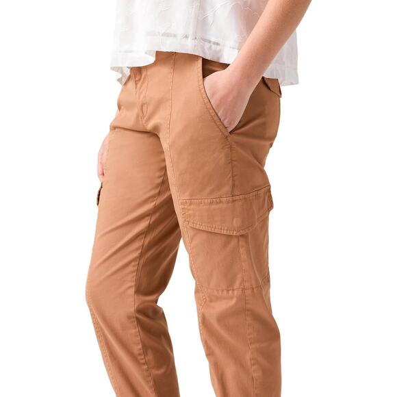 Sanctuary Women’s Rebel Crop Stretch Cotton Cargo Pants Brown Size 28 NWOT - Picture 10 of 10